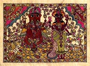 Ganeshji & Laxmiji by Madhubani 