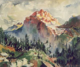 Mountaintop at sunrise by M. S. Joshi